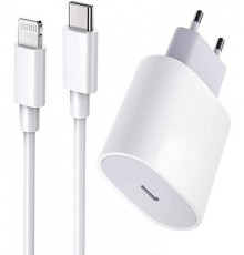 Швидка зарядка для iphone 11/12 комплект кабель Typ-C Lighting Блок живлення 20W PAVLYSH