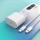 Швидка зарядка для iphone 11/12 комплект кабель Typ-C Lighting Блок живлення 20W PAVLYSH