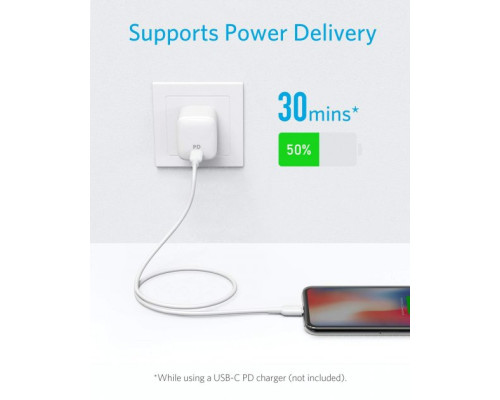 Зарядний пристрій USB-C 20W Блок живлення для айфон Type-C PAVLYSH Power Adapter Адаптер для заряджання Samsung/iPhone/iPad White (PZ-35)