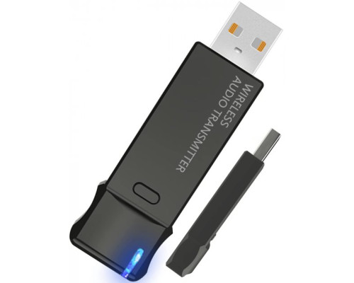 USB Bluetooth аудио передатчик 5.3 2022 для телевизора одновременное подключение двух устройств наушники или колонка подходит для PS5, PS4, игровых устройств Android PAVLYSH КА-93