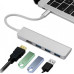 USB хаб для MacBook Type C на 3 USB 3.0 та HDMI адаптер Usb hub для USB-C to USB та HDMI на комп'ютер MacBook hub PAVLYSH (PH-12)