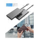 USB хаб Type C 10 в 1 HDMI VGA AUX 3.5 mm SD/TF Card Reader USB Hub 3x3.0 Ethernet LAN RJ 45 C USB Charging перехідник USB хаб для MacBook Pro PAVLYSH (PH-43)