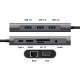 USB хаб Type C 10 в 1 HDMI VGA AUX 3.5 mm SD/TF Card Reader USB Hub 3x3.0 Ethernet LAN RJ 45 C USB Charging перехідник USB хаб для MacBook Pro PAVLYSH (PH-43)