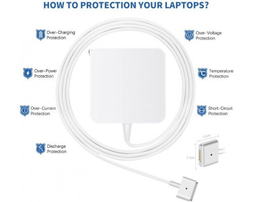 Зарядка для Macbook 45W блок живлення MagSafe 2 Power Adapter зарядний пристрій Apple 45W
