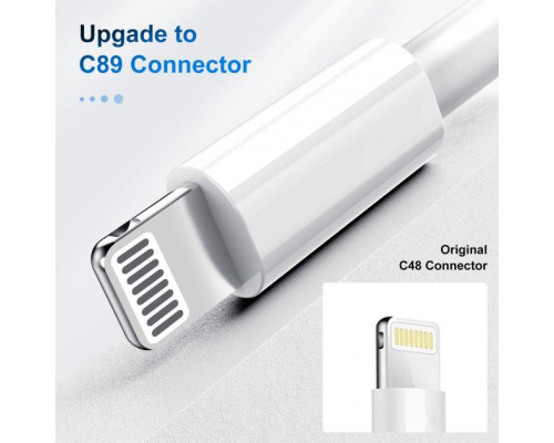 Кабель для заряджання iPhone довжиною 2 метри з роз'ємом Apple Lightning to USB зарядка для айфона 2m шнур для передачі даних синхронізації iPad Data Cable fast charge для iOS