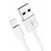 Кабель синхронізації заряджання для Apple Lightning to USB 1.5м для іOS пристроїв iPhone iPad White