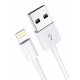 Кабель синхронізації заряджання для Apple Lightning to USB 1.5м для іOS пристроїв iPhone iPad White
