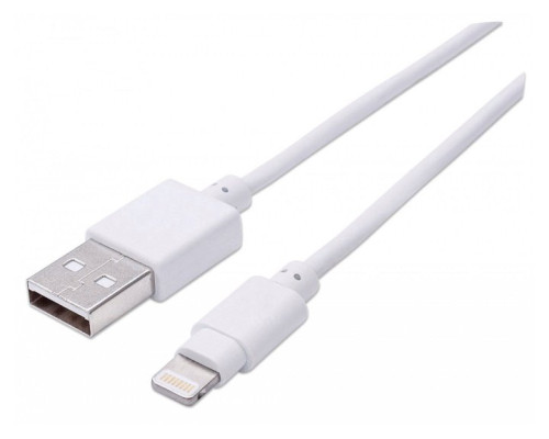 Кабель синхронізації заряджання для Apple Lightning to USB 1.5м для іOS пристроїв iPhone iPad White