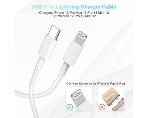 Кабель зарядки для iPhone Type-C to Lightning 1м швидка зарядка для iphone ipad HG-43