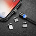 Магнитная зарядка кабель USB 3 в 1 X-Cable TP для Android, Iphone, Type C Magnetic USB Cable 1м Black