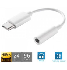 Перехідник для Type-C на аудіо 3.5 mm кабель адаптер USB-C для навушників, AUX перехідник 3.5