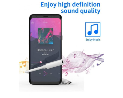 Переходник для Type-C на AUX аудио 3.5mm кабель адаптер на USB-C для наушников AUX переходник 3.5 PAVLYSH (PA-30)