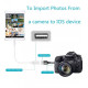 Перехідник для iPhone на адаптер USB для iPad кабель для підключення камери Apple Lightning USB Camera PAVLYSH (PA-35)