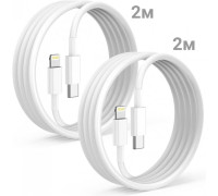 Кабель зарядки USB C Lightning для iPhone Apple 2м два кабеля Type-C PD лайтнинг Pavlysh KC25