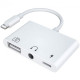 Перехідник для iPhone на USB та навушники AUX адаптер для iPad на аудіо 3.5mm та USB флешку кабель PAVLYSH (PA-37)