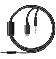 Адаптер Lightning - 3.5mm перехідник для iPhone на AUX jack 3.5mm та Aux кабель для iPad Apple на AUX PAVLYSH (PA-47)