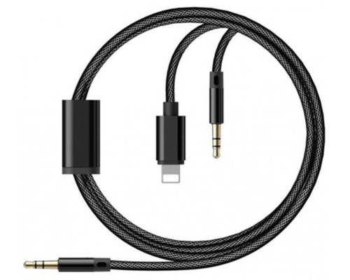 Адаптер Lightning - 3.5mm перехідник для iPhone на AUX jack 3.5mm та Aux кабель для iPad Apple на AUX PAVLYSH (PA-47)