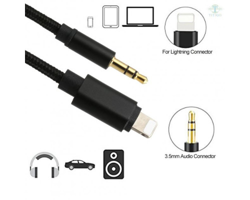 Адаптер Lightning - 3.5mm перехідник для iPhone на AUX jack 3.5mm та Aux кабель для iPad Apple на AUX PAVLYSH (PA-47)