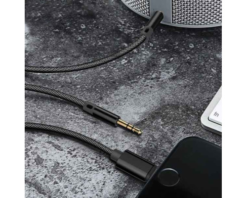 Адаптер Lightning - 3.5mm перехідник для iPhone на AUX jack 3.5mm та Aux кабель для iPad Apple на AUX PAVLYSH (PA-47)