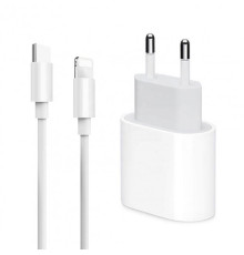 Комплект швидкої зарядки для Apple iPhone Зарядний пристрій 20 W USB-C + Кабель USB-C to Lightning PAVLYSH 8