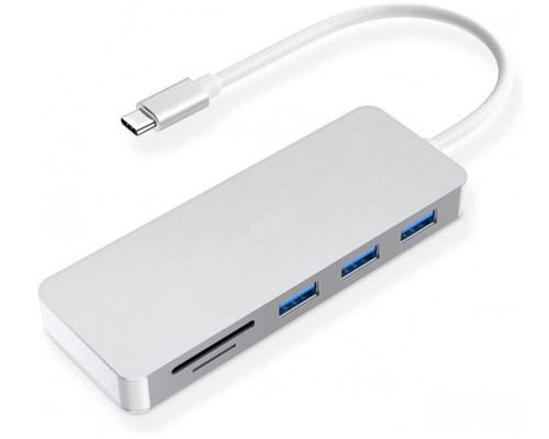 USB хаб для MacBook на 3 USB 3.0 Card Reader адаптер Usb hub USB-C to USB Card Reader на комп'ютер MacBook hub PAVLYSH (PH-16)