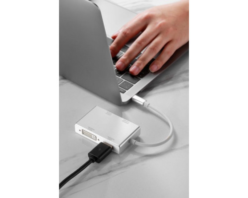 USB хаб на VGA DVI HDMI перехідник DisplayPort для Type-C адаптер USB hub USB-C на телевізор флешку проектор MacBook hub PAVLYSH (PH-06)