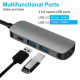 USB хаб Type-C to HDMI USB 3.0 PD Adapter 4K UHD Space Gray PAVLYSH (PH-56)