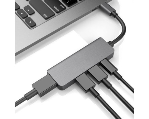 USB хаб Type-C to HDMI USB 3.0 PD Adapter 4K UHD Space Gray PAVLYSH (PH-56)