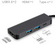 USB хаб Type-C to HDMI USB 3.0 PD Adapter 4K UHD Space Gray PAVLYSH (PH-56)