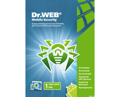 Антивирус для Android Dr.Web Mobile Security на 1 год