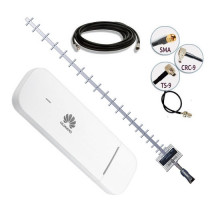 Комплект 4G USB модем Huawei E3372 + 4G антенна 21 дБ + кабель RG-58U + переходник