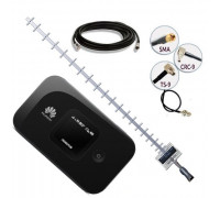 Комплект 4G WiFi роутер Huawei E5577 + 4G антенна 21 дБ + кабель 15м + переходник