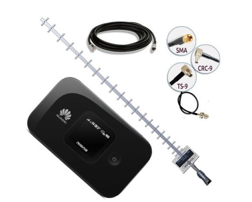 Комплект 4G WiFi роутер Huawei E5577 + 4G антенна 21 дБ + кабель 15м + переходник
