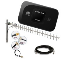 Комплект 4G WiFi роутер Huawei E5577 + 4G антенна 17 дБ + кабель RG-58U + переходник