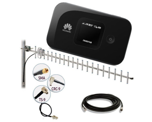 Комплект 4G WiFi роутер Huawei E5577 + 4G антенна 17 дБ + кабель RG-58U + переходник